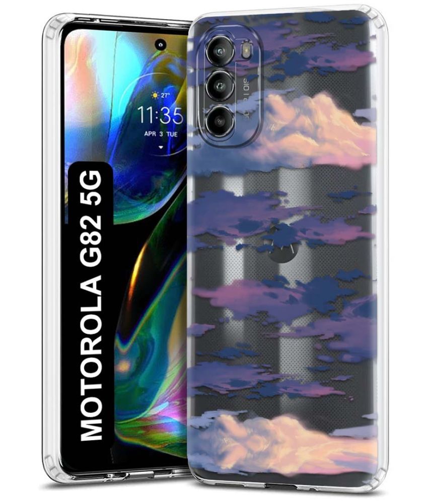     			Fashionury Multicolor Printed Back Cover Silicon Compatible For Motorola Moto G82 5G ( Pack of 1 )