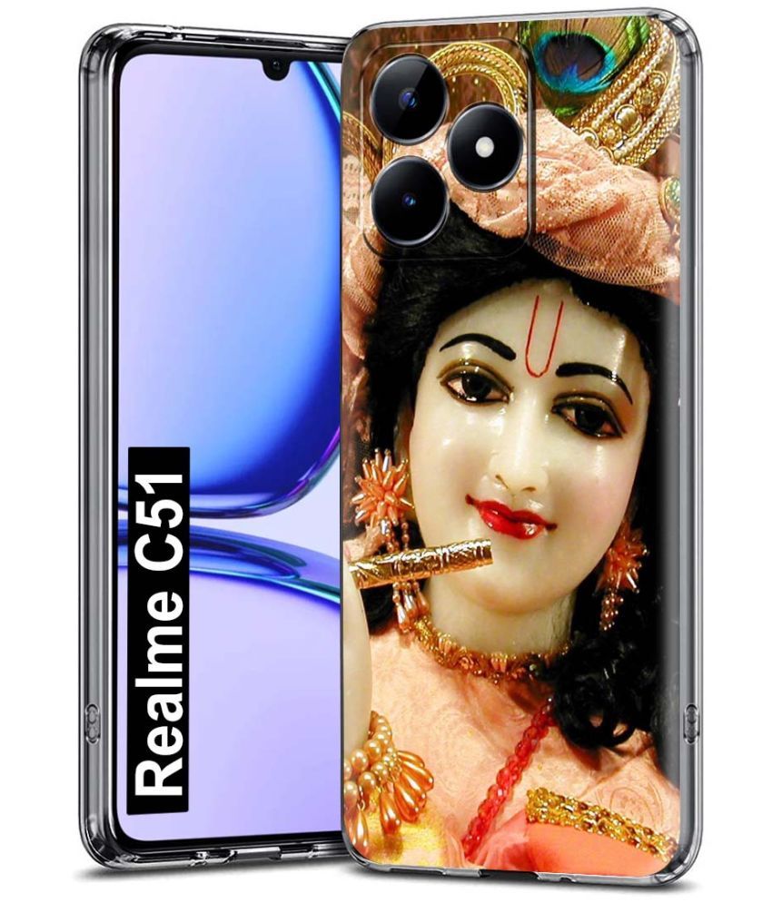     			Fashionury Multicolor Printed Back Cover Silicon Compatible For Realme C51 ( Pack of 1 )