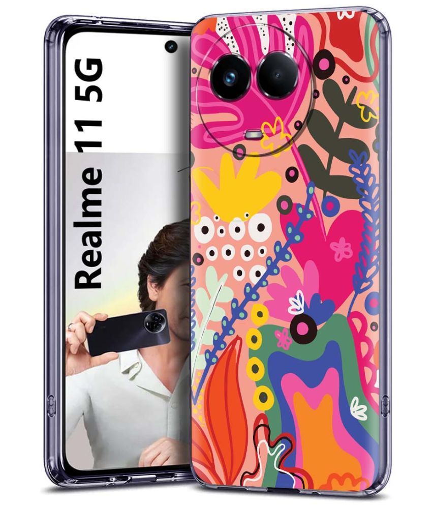     			Fashionury Multicolor Printed Back Cover Silicon Compatible For Realme 11 5G ( Pack of 1 )