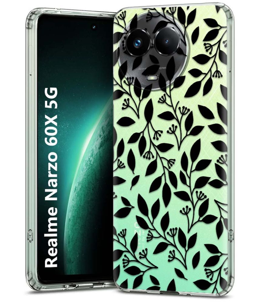     			Fashionury Multicolor Printed Back Cover Silicon Compatible For Realme Narzo 60x 5G ( Pack of 1 )