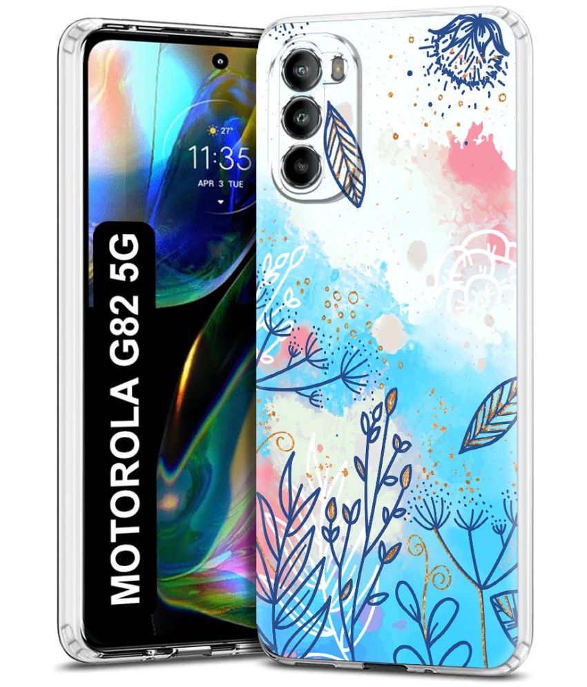     			Fashionury Multicolor Printed Back Cover Silicon Compatible For Motorola Moto G82 5G ( Pack of 1 )