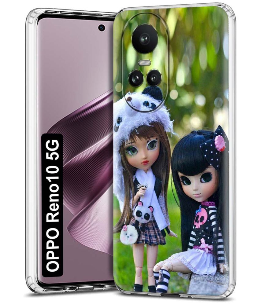     			Fashionury Multicolor Printed Back Cover Silicon Compatible For Oppo Reno 10 5G ( Pack of 1 )