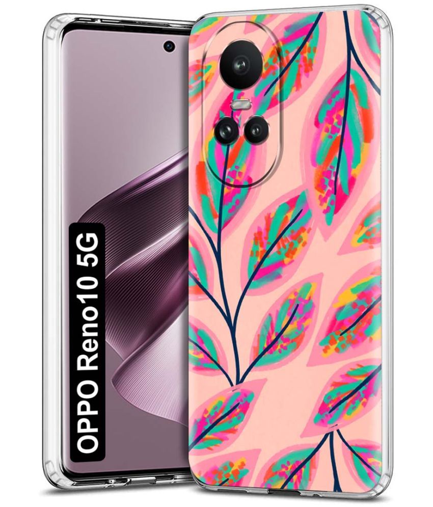     			Fashionury Multicolor Printed Back Cover Silicon Compatible For Oppo Reno 10 5G ( Pack of 1 )