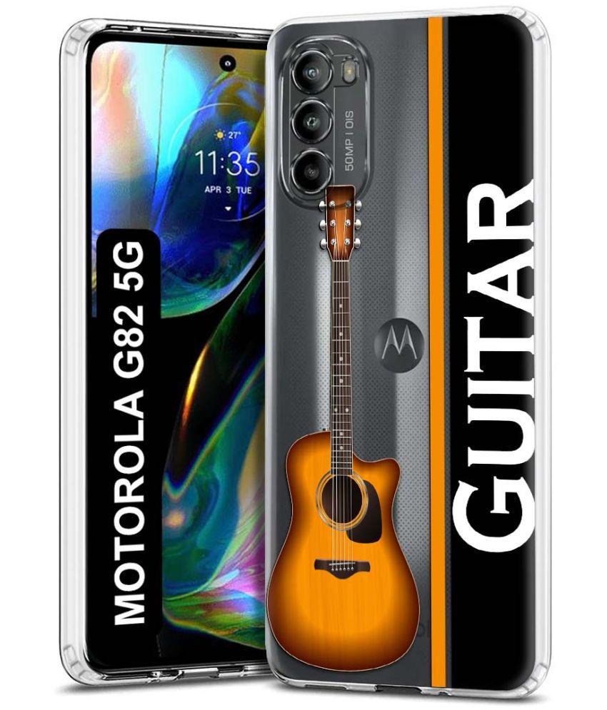     			Fashionury Multicolor Printed Back Cover Silicon Compatible For Motorola Moto G82 5G ( Pack of 1 )