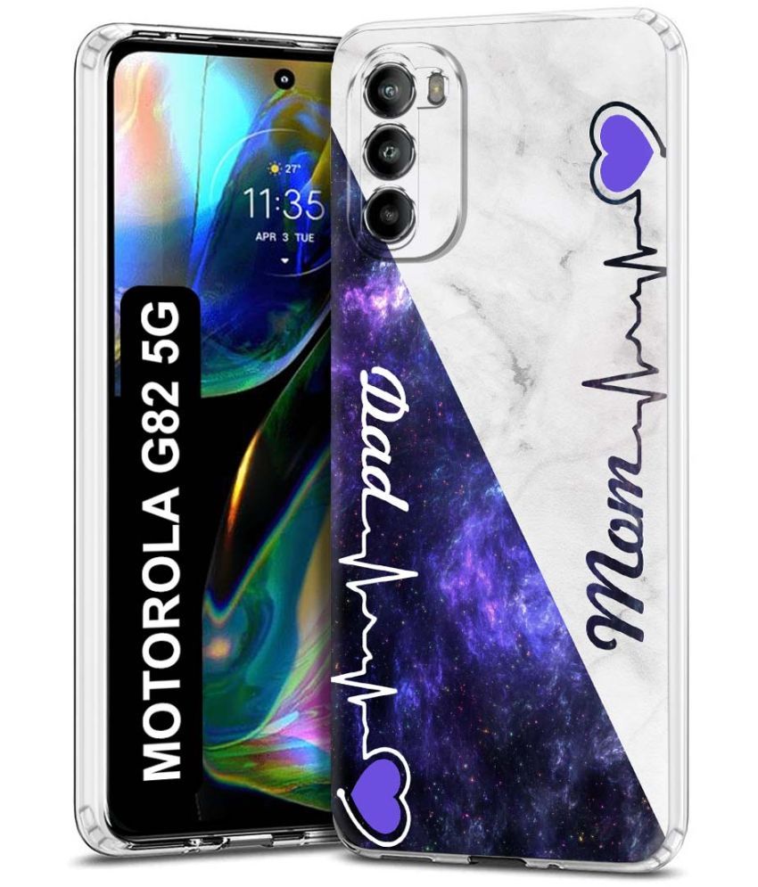     			Fashionury Multicolor Printed Back Cover Silicon Compatible For Motorola Moto G82 5G ( Pack of 1 )