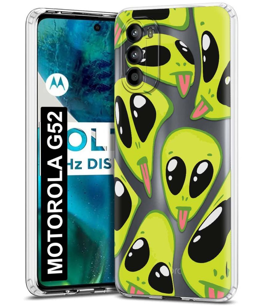     			Fashionury Multicolor Printed Back Cover Silicon Compatible For MOTOROLA g52 ( Pack of 1 )