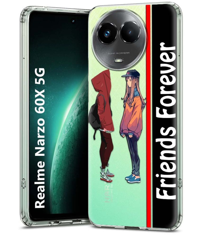     			Fashionury Multicolor Printed Back Cover Silicon Compatible For Realme Narzo 60x 5G ( Pack of 1 )