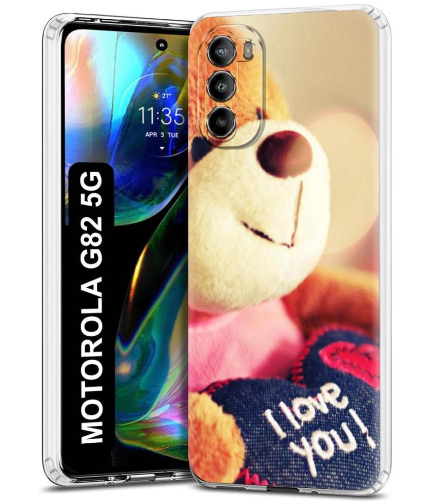     			Fashionury Multicolor Printed Back Cover Silicon Compatible For Motorola Moto G82 5G ( Pack of 1 )