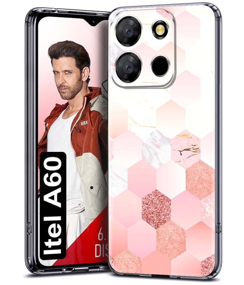     			Fashionury Multicolor Printed Back Cover Silicon Compatible For iTel A60 ( Pack of 1 )