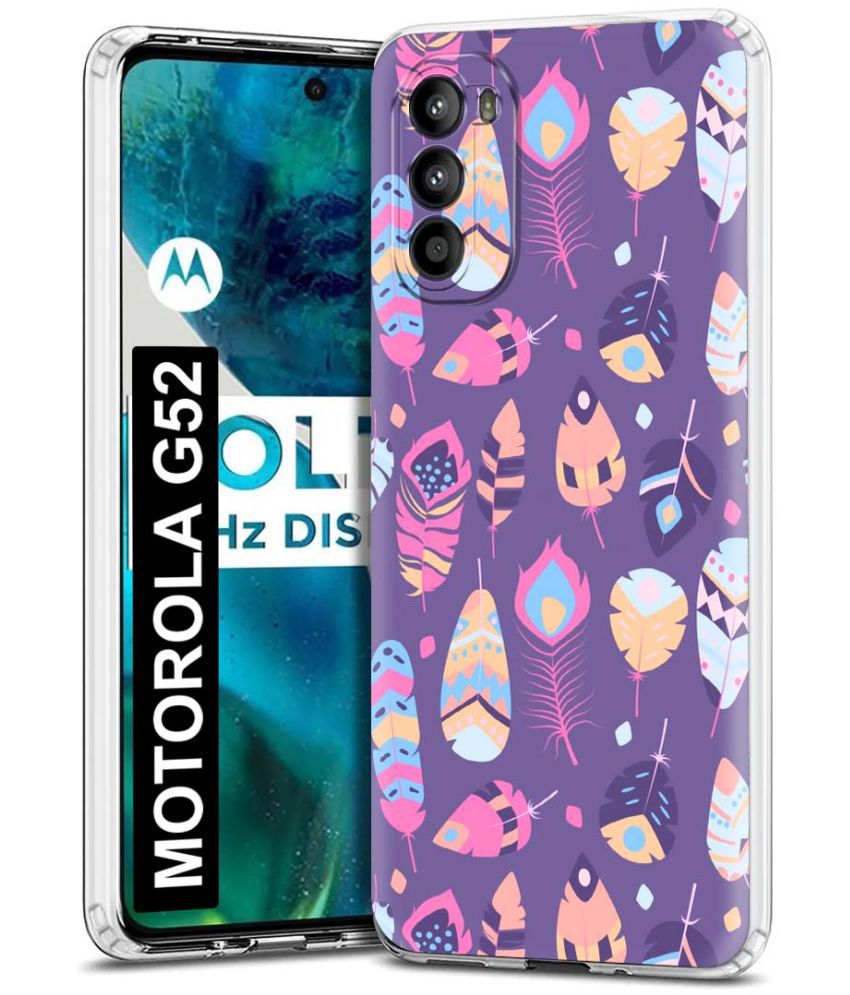     			Fashionury Multicolor Printed Back Cover Silicon Compatible For MOTOROLA g52 ( Pack of 1 )