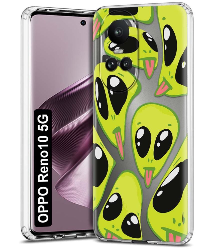     			Fashionury Multicolor Printed Back Cover Silicon Compatible For Oppo Reno 10 5G ( Pack of 1 )