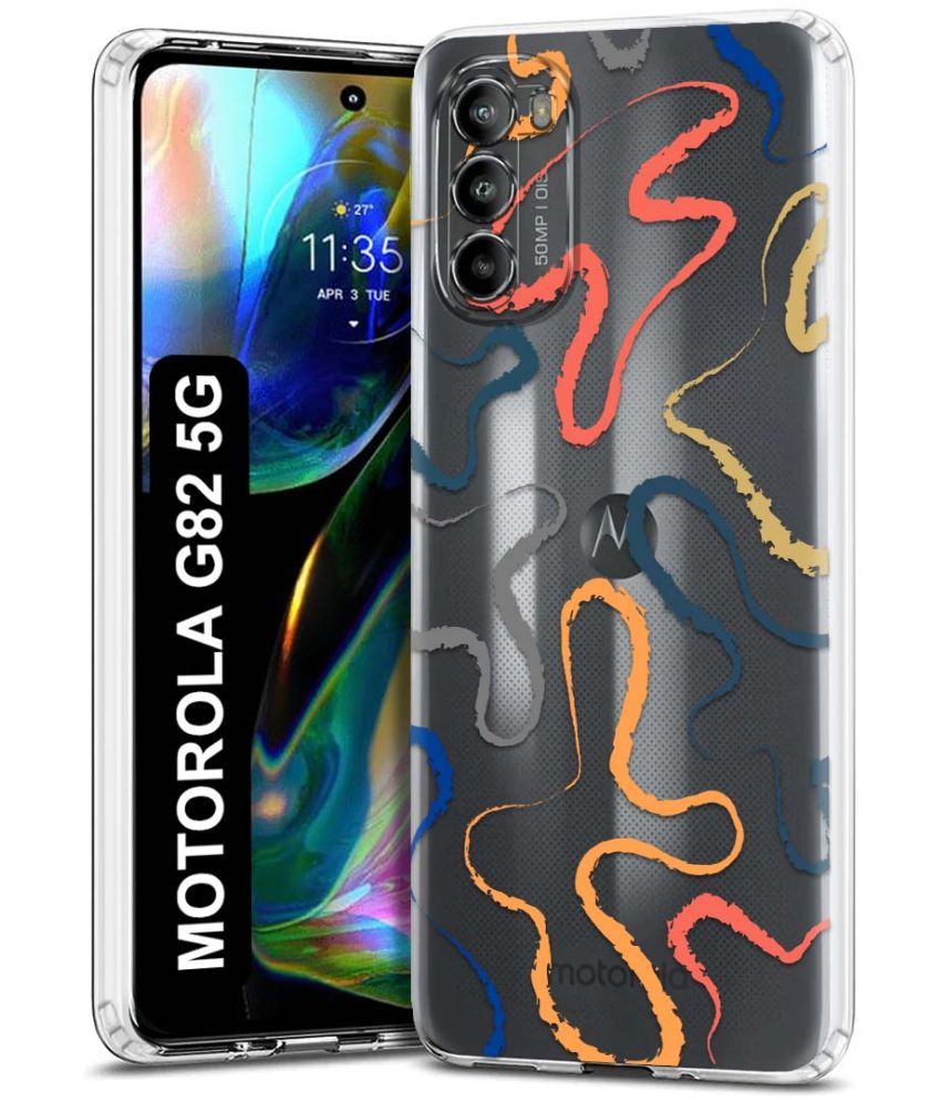     			Fashionury Multicolor Printed Back Cover Silicon Compatible For Motorola Moto G82 5G ( Pack of 1 )