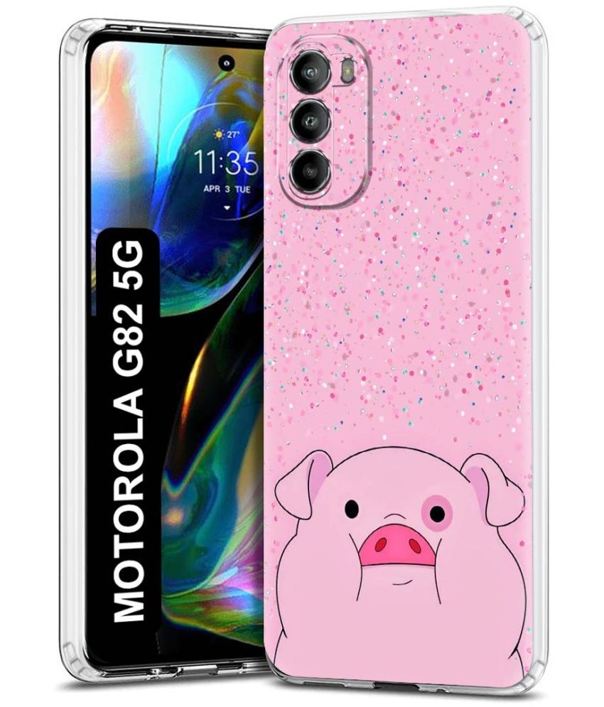     			Fashionury Multicolor Printed Back Cover Silicon Compatible For Motorola Moto G82 5G ( Pack of 1 )