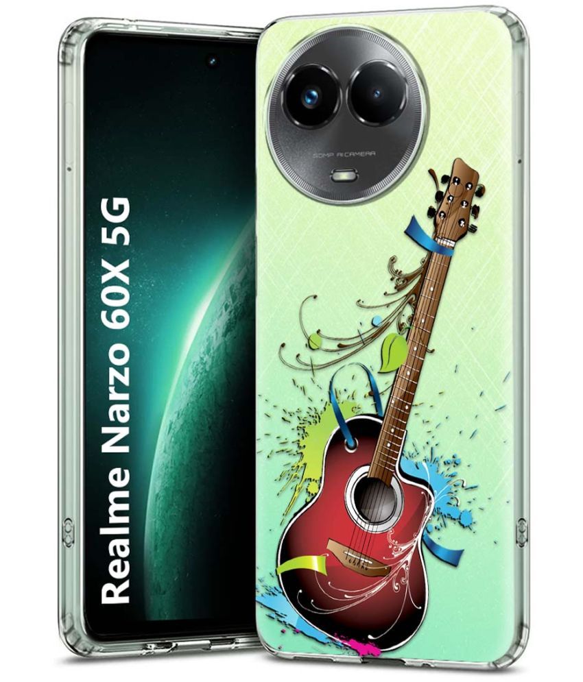     			Fashionury Multicolor Printed Back Cover Silicon Compatible For Realme Narzo 60x 5G ( Pack of 1 )