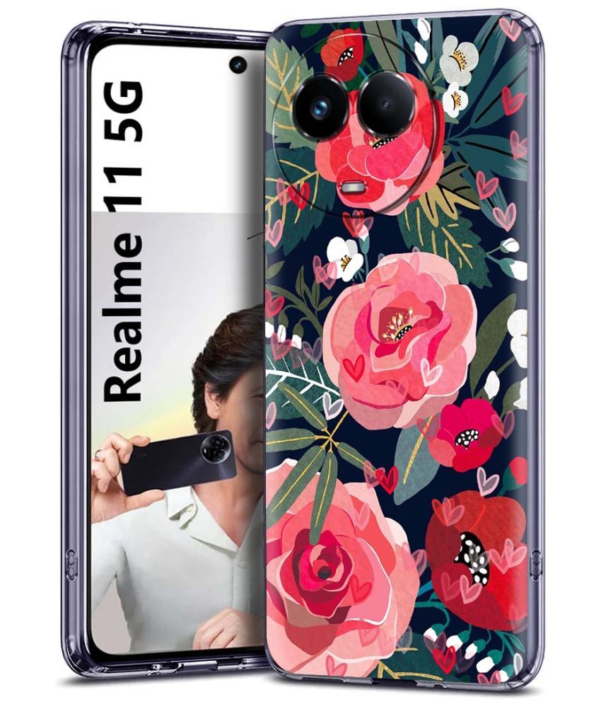     			Fashionury Multicolor Printed Back Cover Silicon Compatible For Realme 11 5G ( Pack of 1 )