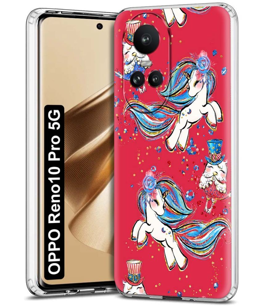     			Fashionury Multicolor Printed Back Cover Silicon Compatible For Oppo Reno 10 Pro ( Pack of 1 )