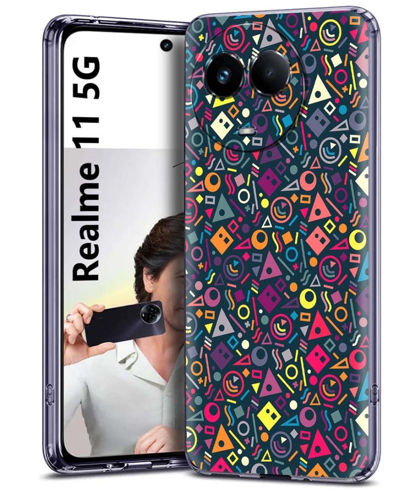     			Fashionury Multicolor Printed Back Cover Silicon Compatible For Realme 11 5G ( Pack of 1 )