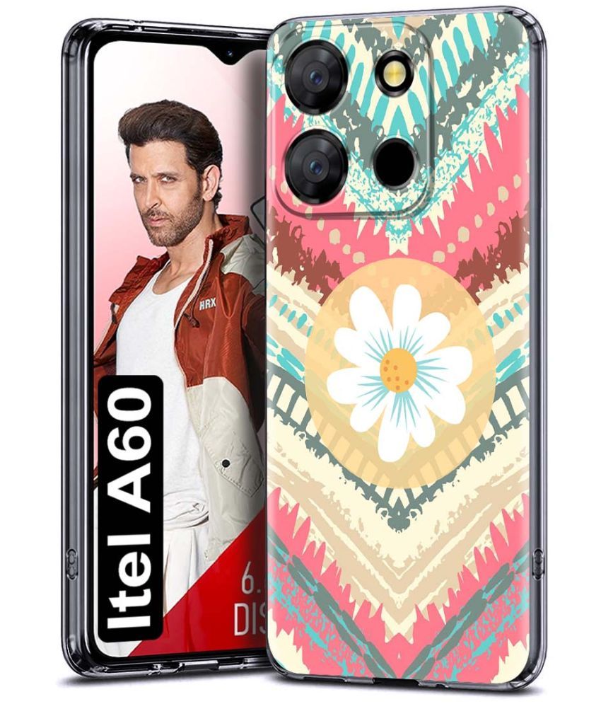     			Fashionury Multicolor Printed Back Cover Silicon Compatible For iTel A60 ( Pack of 1 )