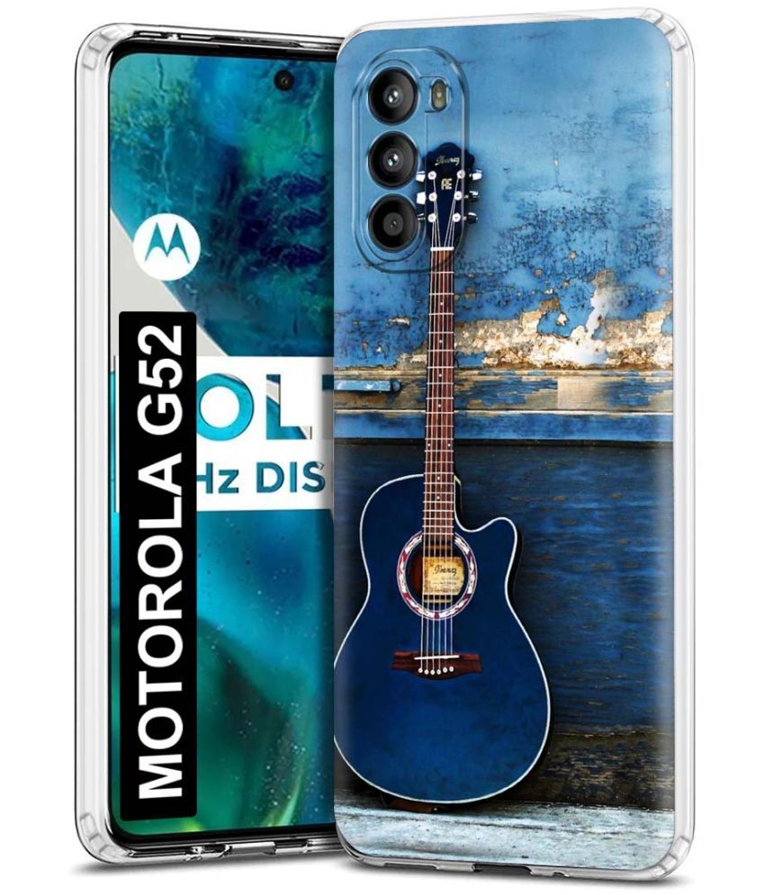     			Fashionury Multicolor Printed Back Cover Silicon Compatible For MOTOROLA g52 ( Pack of 1 )