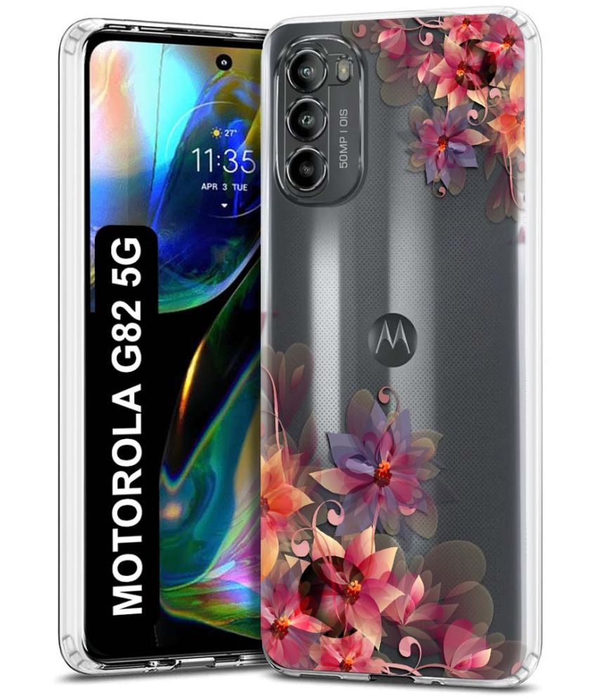     			Fashionury Multicolor Printed Back Cover Silicon Compatible For Motorola Moto G82 5G ( Pack of 1 )