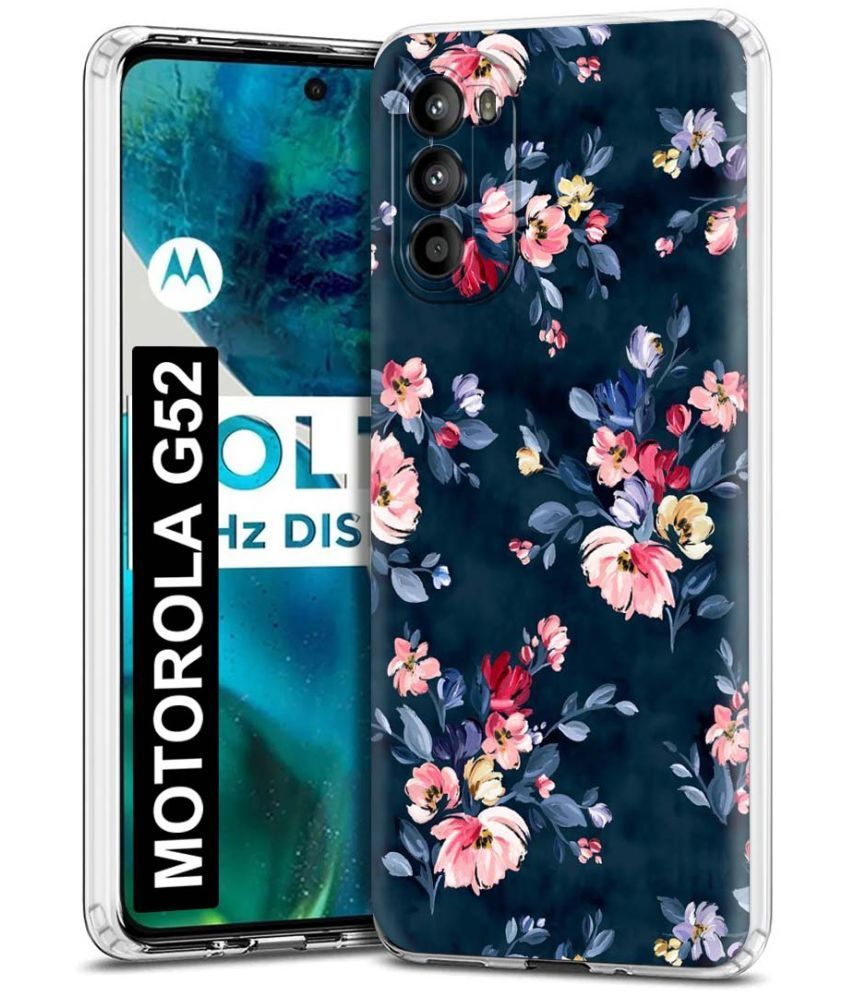     			Fashionury Multicolor Printed Back Cover Silicon Compatible For MOTOROLA g52 ( Pack of 1 )