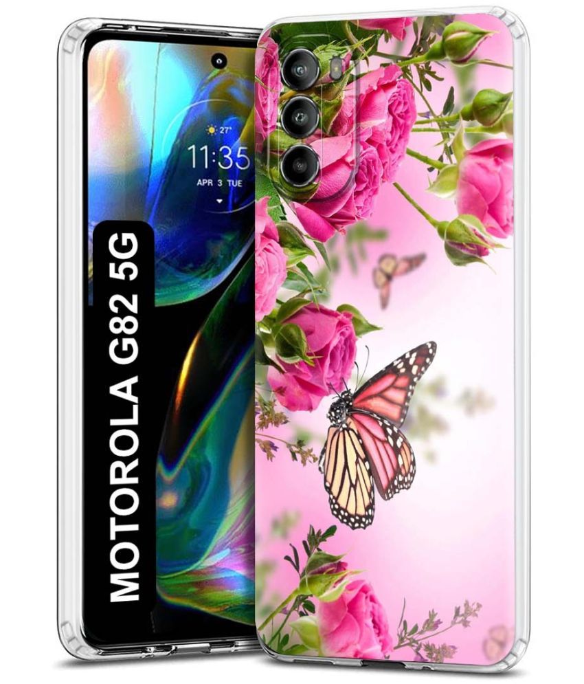     			Fashionury Multicolor Printed Back Cover Silicon Compatible For Motorola Moto G82 5G ( Pack of 1 )