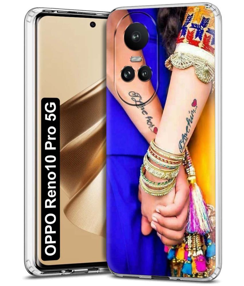     			Fashionury Multicolor Printed Back Cover Silicon Compatible For Oppo Reno 10 Pro ( Pack of 1 )