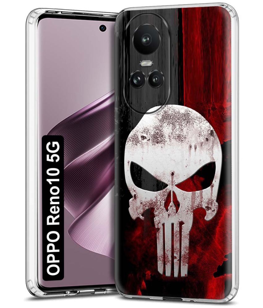     			Fashionury Multicolor Printed Back Cover Silicon Compatible For Oppo Reno 10 5G ( Pack of 1 )