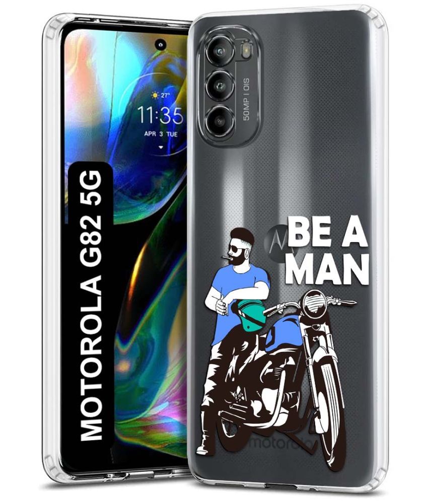     			Fashionury Multicolor Printed Back Cover Silicon Compatible For Motorola Moto G82 5G ( Pack of 1 )