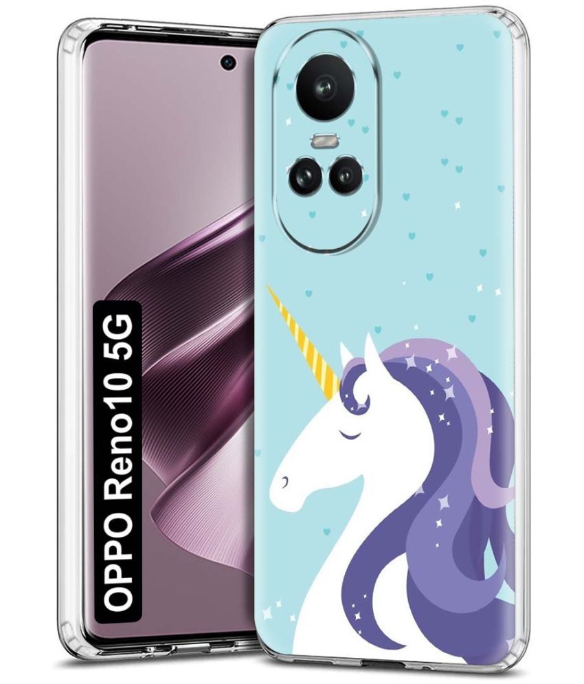     			Fashionury Multicolor Printed Back Cover Silicon Compatible For Oppo Reno 10 5G ( Pack of 1 )