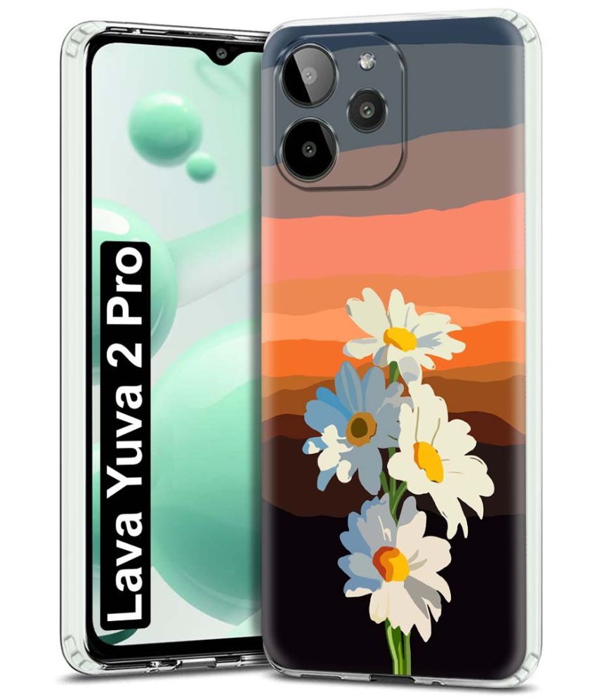     			Fashionury Multicolor Printed Back Cover Silicon Compatible For Lava YUVA 2 Pro ( Pack of 1 )