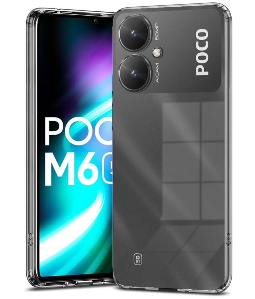     			Fashionury Plain Cases Compatible For Silicon Poco M6 5G ( Pack of 1 )