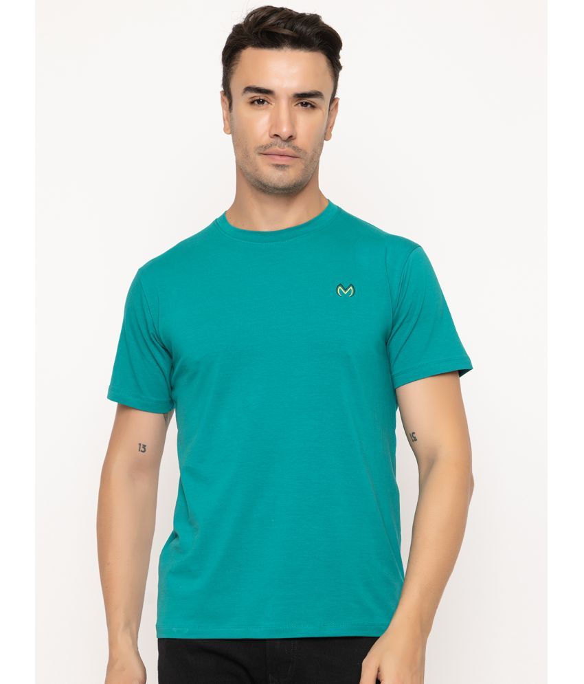     			MODERNITY Cotton Regular Fit Solid Half Sleeves Men's T-Shirt - Turquoise ( Pack of 1 )