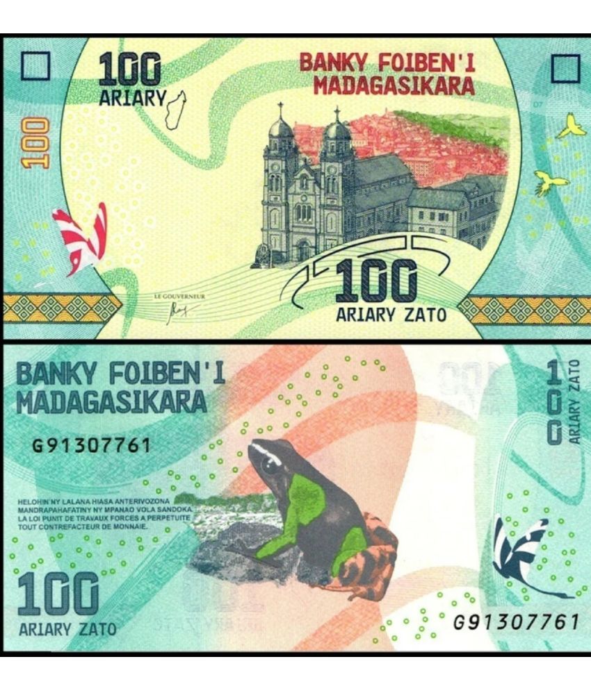     			Madagasikara 100 Ariary Top Grade Beautiful Gem UNC Banknote