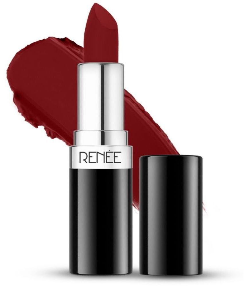     			RENEE Stunner Matte Lipstick, Red Hawt,Enriched with Vitamin E & Hyaluronic Acid, 4 Gm