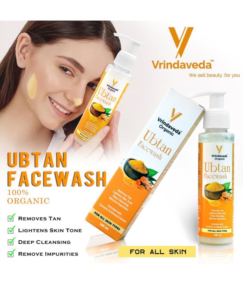     			VRINDAVEDA 100 % ORGANIC UBTAN Face Wash Skin Whitening Bath Kit