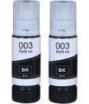 TEQUO 003 Ink Black Pack of 2 Cartridge for Ink Printers Models: L3110, L3100, L3101, L3115, L3116, L3150, L3151, L3152, L3156