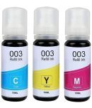 TEQUO 003 Ink Multicolor Pack of 3 Cartridge for Ink Printers Models: L3110, L3100, L3101, L3115, L3116, L3150, L3151, L3152, L3156