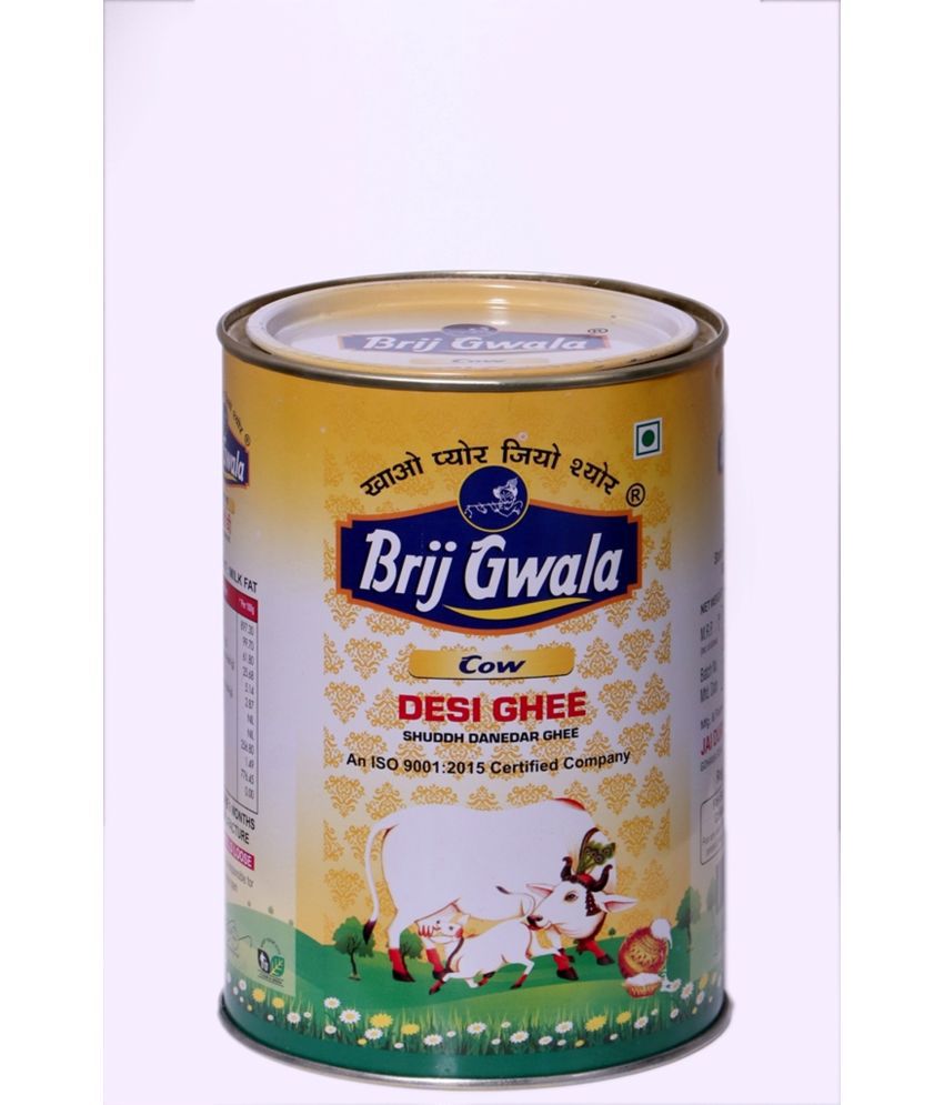     			BRIJ GWALA Pure Cow Ghee for Better Digestion and Immunity| Ghee 1 L