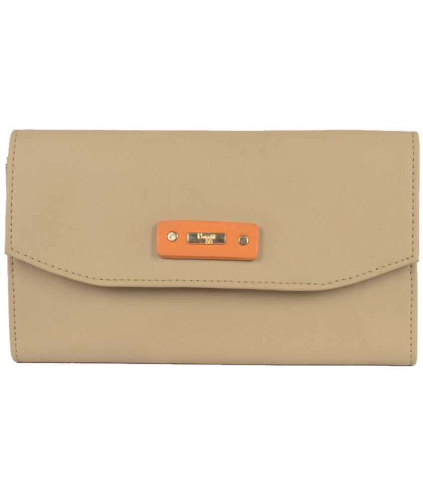     			Baggit Faux Leather Beige Women's Three fold Wallet ( Pack of 1 )