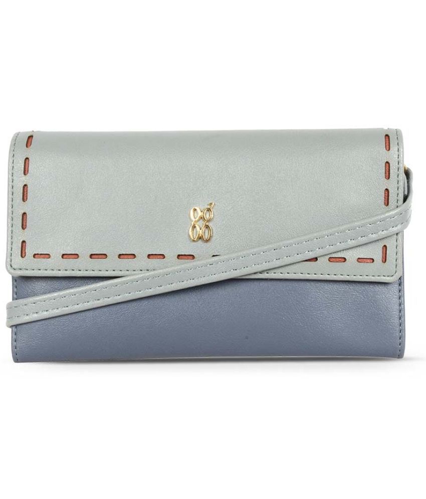     			Baggit Faux Leather Blue Women's Regular Wallet ( Pack of 1 )