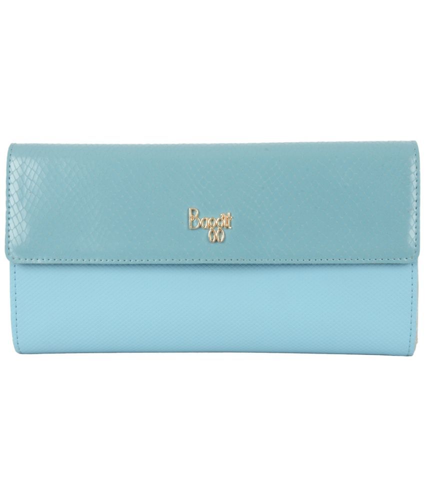     			Baggit Faux Leather Blue Women's Three fold Wallet ( Pack of 1 )