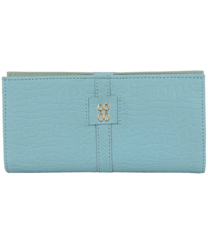     			Baggit Faux Leather Blue Women's Bi Fold Wallet ( Pack of 1 )