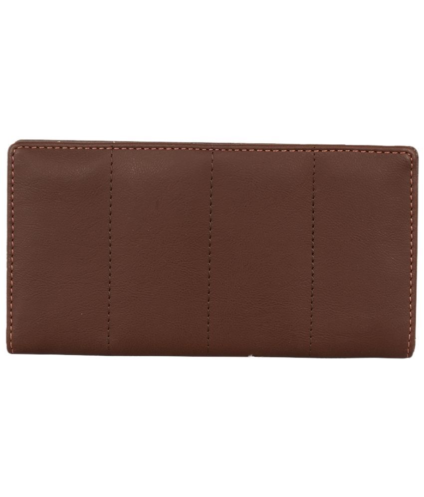     			Baggit Faux Leather Brown Women's Bi Fold Wallet ( Pack of 1 )