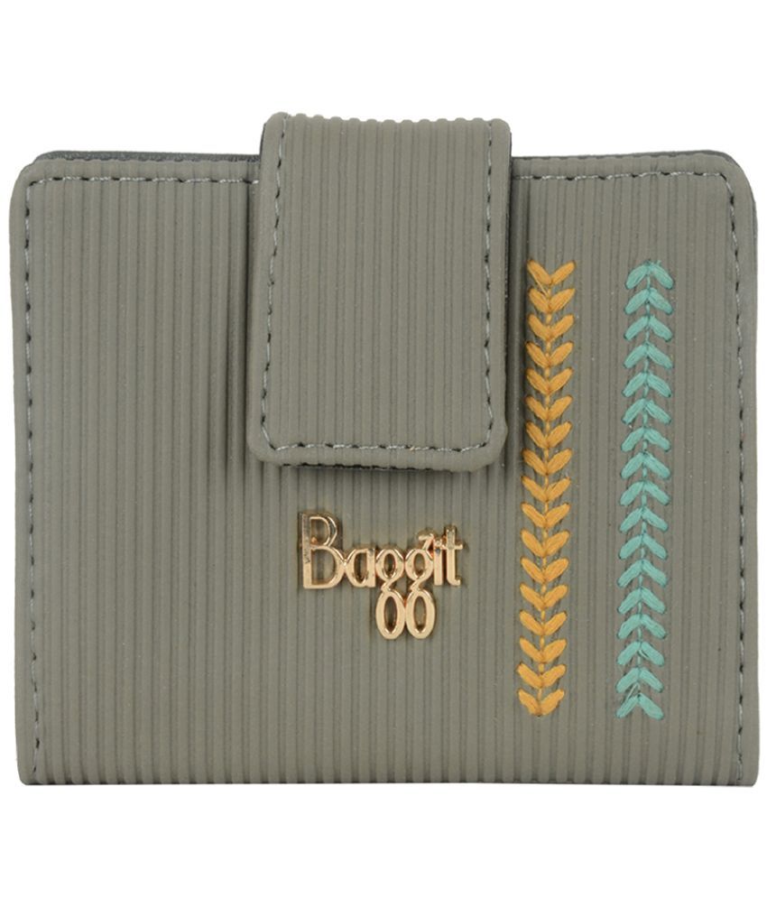     			Baggit Faux Leather Green Women's Bi Fold Wallet ( Pack of 1 )