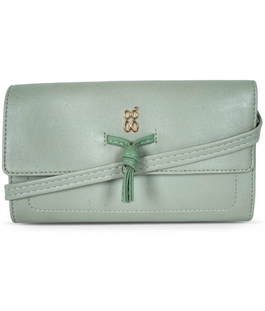     			Baggit Faux Leather Green Women's Regular Wallet ( Pack of 1 )