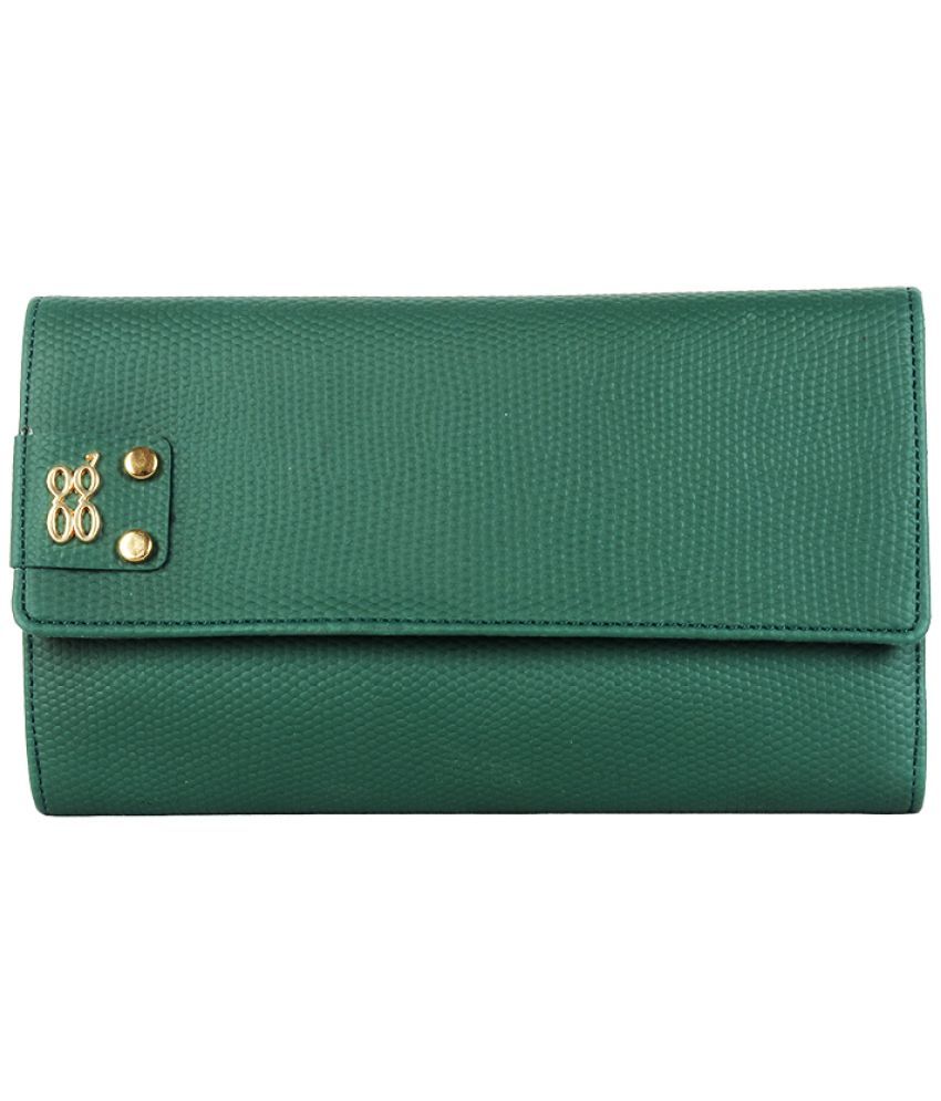     			Baggit Faux Leather Green Women's Three fold Wallet ( Pack of 1 )