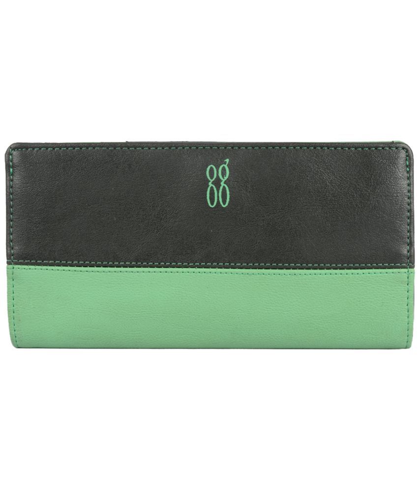     			Baggit Faux Leather Green Women's Bi Fold Wallet ( Pack of 1 )