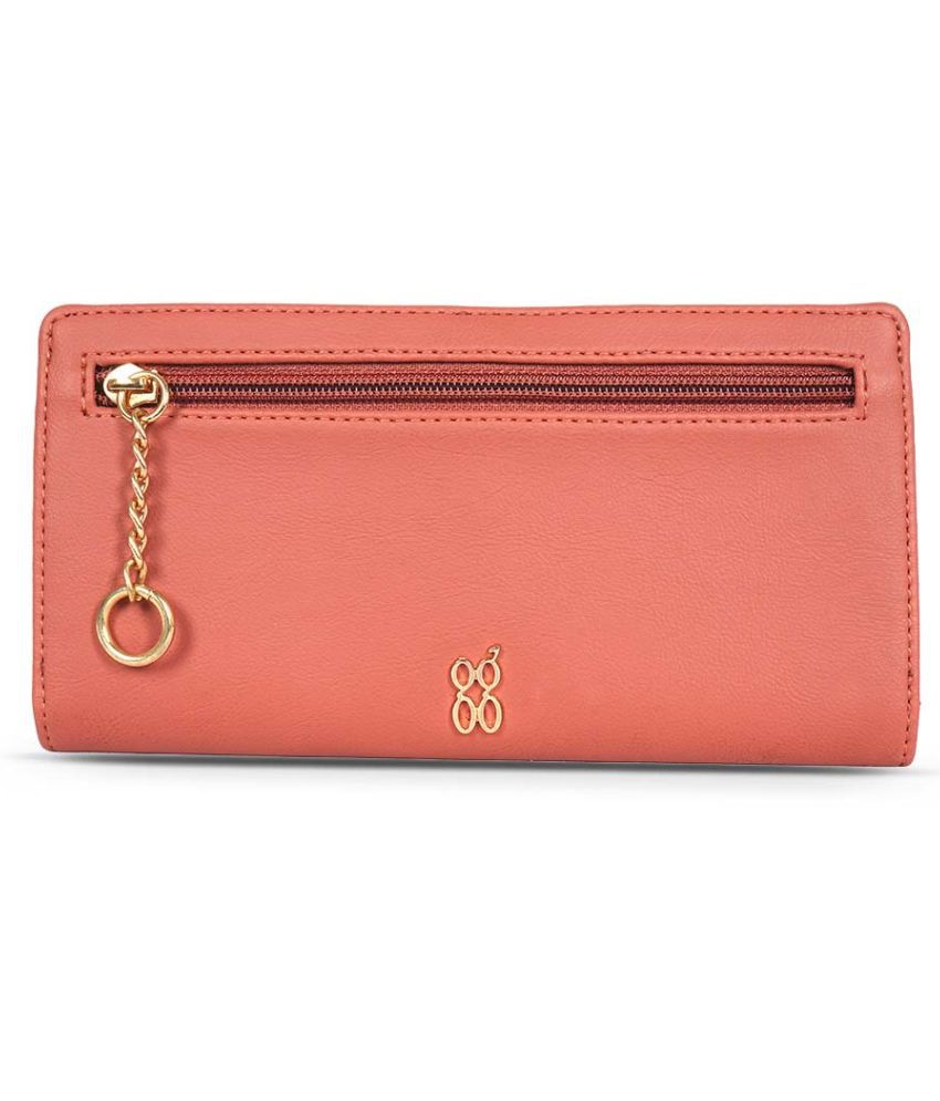    			Baggit Faux Leather Pink Women's Bi Fold Wallet ( Pack of 1 )