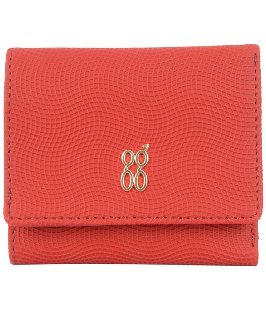     			Baggit Faux Leather Red Women's Three fold Wallet ( Pack of 1 )